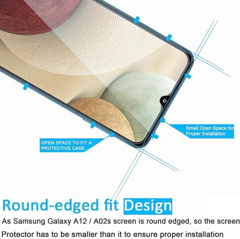 NEW'C [3 Pack] Designed for Samsung Galaxy A21 Screen Protector Tempered Glass, Case Friendly Ultra Resistant in Kuwait