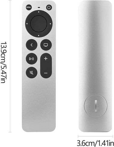 New Replacement Apple TV Remote Control fit for Apple 1 2 3 A1427 A1469 A1378 A1294 MD199LL/A MC572LL/A MC377LL/A MM4T2AM/A MM4T2ZM/A TV (Made from Plastic not Original) in Saudi Arabia