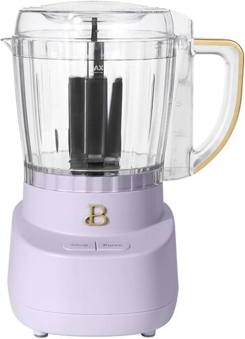 مروحية طعام جميلة من 3 كوب من كوب ، معالج صغير كهربائي مع وعاء زجاجي ، شفرة خالية من الفولاذ المقاوم للصدأ ، آمن غسالة الصحون ، جهاز المطبخ المدمج لللمس بقوة 250 واط (الجليد الأبيض) in Kuwait