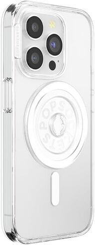 PopSockets MagSafe Grip Base – Works with Swappable PopSockets Tops (Top Sold Separately), Magnetic Base, for iPhone MagSafe Cases & Phones - Black in Saudi Arabia