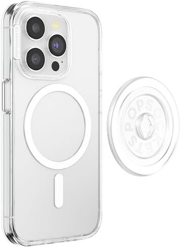 PopSockets MagSafe Grip Base – Works with Swappable PopSockets Tops (Top Sold Separately), Magnetic Base, for iPhone MagSafe Cases & Phones - Black in Saudi Arabia