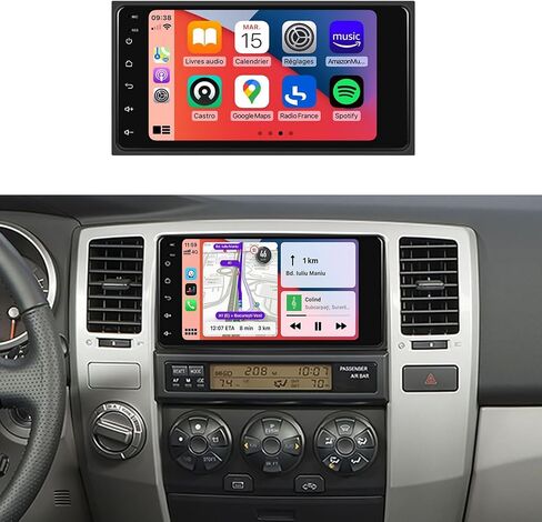 2G+64G Radio Toyota 4Runner 2003-2009 ، لـ Tundra 2003-2006 ، لـ Sequoia 2003-2007 Car Stereo ، Wireless Carplay Android Auto ، DSP EQ ، 7 'HD IPS Touchscreen ، 26UIS GPS Bluetooth Bakcup Camera in Saudi Arabia