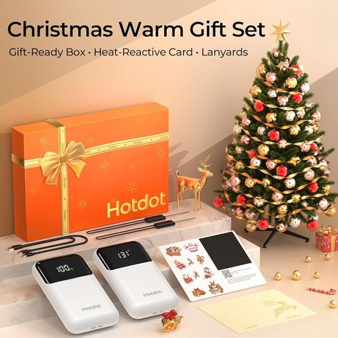 تدفئة اليدين قابلة لإعادة الشحن 2 حزمة ، 6400 مللي أمبير في الساعة تدفئة اليد الكهربائية مع بطارية LED وعرض درجة الحرارة ، 4 مستويات تسخين محمولة الجيب المحمولة للرجال ، النساء ، الأزرق الصيد in Kuwait