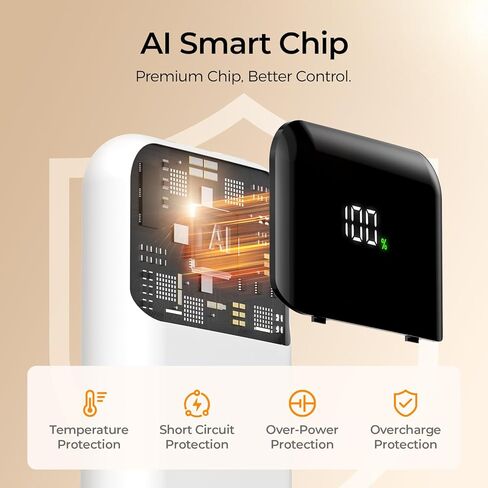 تدفئة اليدين قابلة لإعادة الشحن 2 حزمة ، 6400 مللي أمبير في الساعة تدفئة اليد الكهربائية مع بطارية LED وعرض درجة الحرارة ، 4 مستويات تسخين محمولة الجيب المحمولة للرجال ، النساء ، الأزرق الصيد in Kuwait