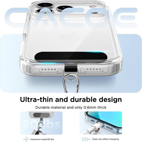 Cacoe Phone Lanyard 2 pack-2 × حزام عنق قابل للتعديل ، 2 × بقع ، حبل شحلي متعدد المقدمة متوافق مع معظم الهواتف الذكية (أسود+رمادي) in Kuwait