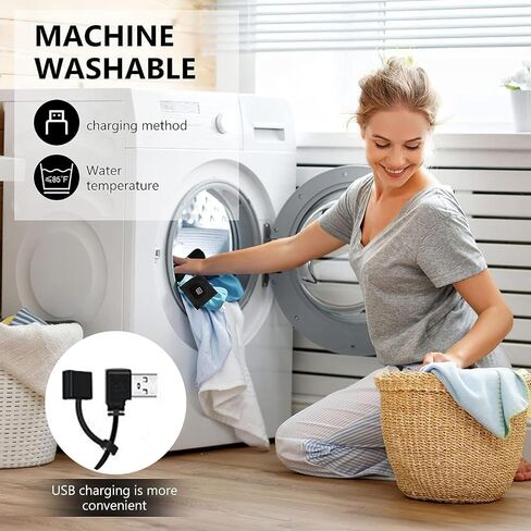 منصات التدفئة الكهربائية للملابس، DDSKY 5 قطع قابلة للتعديل 3 قطع من ألياف الكربون ساخنة، سخان مقاوم للماء للتخييم في الشتاء خفيف الوزن - شحن USB in Kuwait