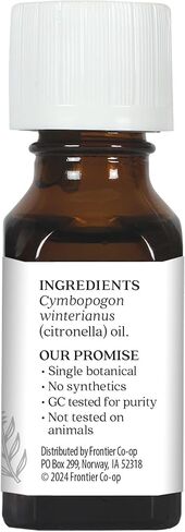Aura Cacia Pure Citronella Java Essential Oil | 0.5 fl. oz. | Cymbopogon winterianus in Saudi Arabia