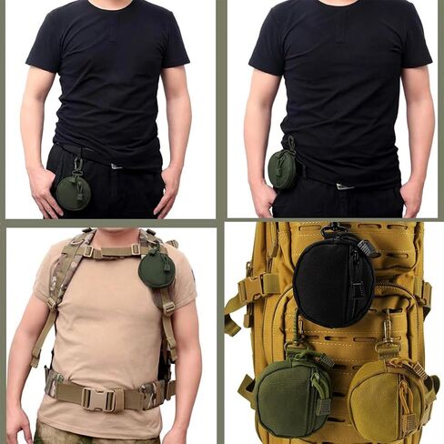 Small Tactical MOLLE Pouch - EDC Organizer for Coin/Wallet/Keys/Earphones in Saudi Arabia