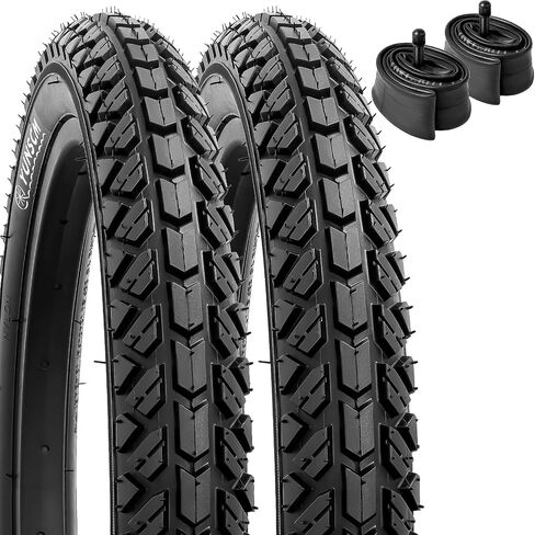 YunSCM 16" Bike Tires 16x1.95/54-305 and 16" Bike Tubes Schrader Valve with 2 Rim Strips Compatible with Mountain/Off Road Bike 16x1.90 16 x 1.95 16x2.0 Bicycle Tires and Tubes (Y-1130) in Saudi Arabia