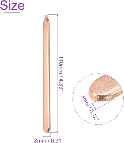 DMiotech 60 x 9 x 1mm Copper Flat Heatsink Pipe Thermal Cooler Radiator for Cooling PC Computer in Kuwait