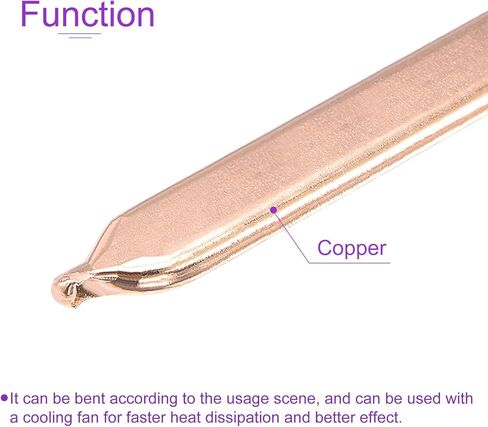 DMiotech 60 x 9 x 1mm Copper Flat Heatsink Pipe Thermal Cooler Radiator for Cooling PC Computer in Kuwait