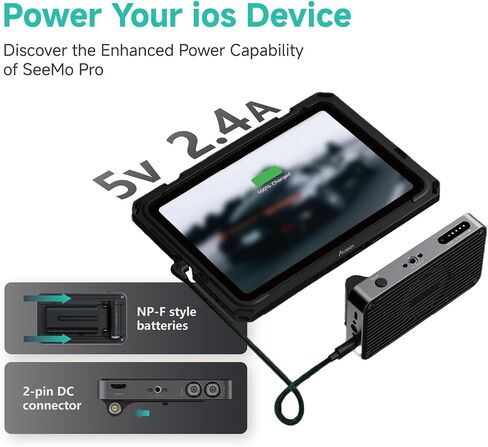 Accsoon SeeMo Pro SDI&HDMI Video Capture Adapter, 1080P 60FPS Real-time Monitoring/Livestreaming/Recording, HDMI to USB-C Video Capture Terminal, Turns iOS into On-Camera Monitor for Multiple Shooting in Saudi Arabia