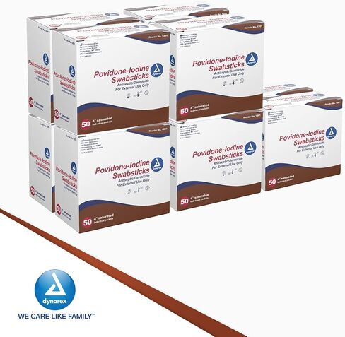 Povidone Iodine-النمط: أعواد مسح فردية - UOM = عبوة من 50 قطعة in Saudi Arabia