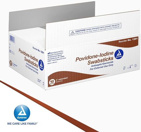 Povidone Iodine-النمط: أعواد مسح فردية - UOM = عبوة من 50 قطعة in Saudi Arabia
