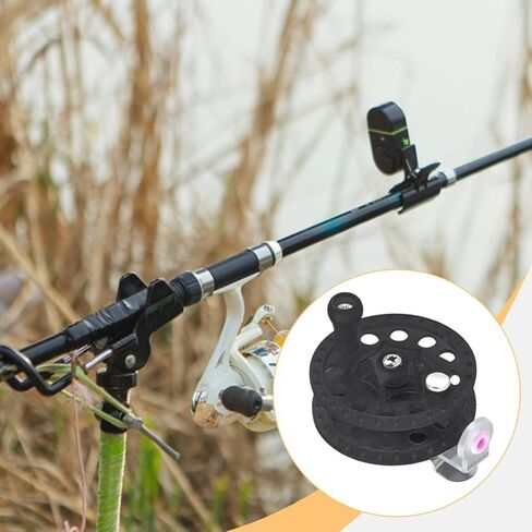 Fly Fishing Reel No Bearing Dia 2.4inch Simple Assembly for Ice Fishing Accessories Pp Structure Left Right Hand Use in Saudi Arabia