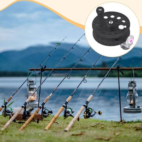 Fly Fishing Reel No Bearing Dia 2.4inch Simple Assembly for Ice Fishing Accessories Pp Structure Left Right Hand Use in Saudi Arabia