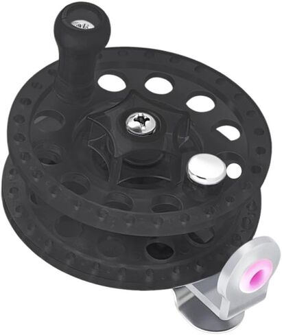 Fly Fishing Reel No Bearing Dia 2.4inch Simple Assembly for Ice Fishing Accessories Pp Structure Left Right Hand Use in Saudi Arabia