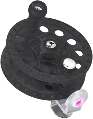 Fly Fishing Reel No Bearing Dia 2.4inch Simple Assembly for Ice Fishing Accessories Pp Structure Left Right Hand Use in Saudi Arabia