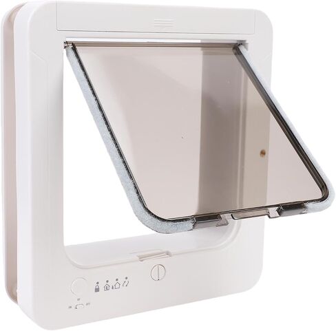 Yoidesu Smart Electronic Pet Door, Automatic Pet Door, Battery Powered Electronic Sensor Pet Door, Easy Installation & Space - Saving Design, Pet Operated, Quiet Operation in Saudi Arabia