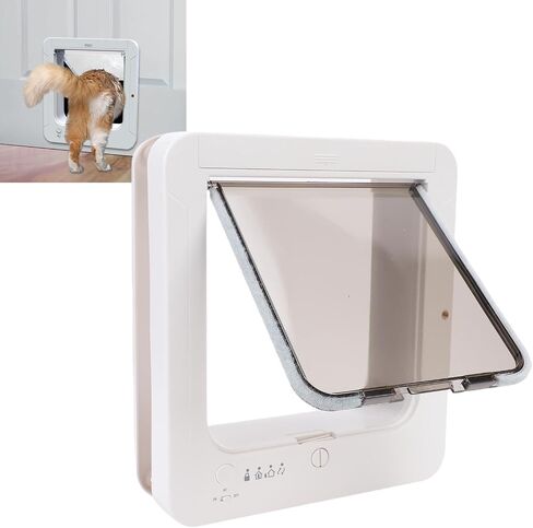 Yoidesu Smart Electronic Pet Door, Automatic Pet Door, Battery Powered Electronic Sensor Pet Door, Easy Installation & Space - Saving Design, Pet Operated, Quiet Operation in Saudi Arabia