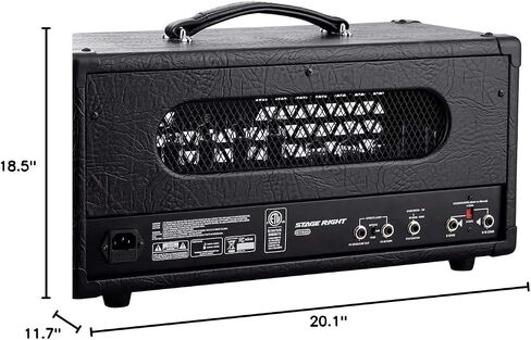 خزانة سماعات جيتار 1x12 من Monoprice مع Celestion Vintage 30، مصممة لتتناسب مع الرأس الأيمن للمسرح بقدرة 30 وات - سلسلة المسرح اليمنى وكابل مكبر صوت Hosa SKJ-410 REAN 1/4 بوصة TS Pro، بطول 10 أقدام in Saudi Arabia