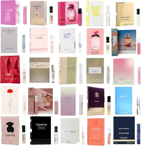 Infinite Scents Perfume Sampler Set for Women: 12 High-End Designer Perfumes + Expert Scent Guide + Deluxe Velvet Gift Pouch for Girlfriend, Wife, Mother in Kuwait
