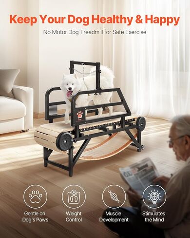 vevor dog treachill للكلاب الكبيرة/المتوسطة مع الفرامل ، و slatmill للكلاب مع 3 سلالم قابلة للتعديل ، و pacer doggy cage ، ومطحنة الشرائح للكلاب لإطلاق الفرح ، والحفاظ على النشاط والملاءمة ، حتى 330 رطل الوزن in Kuwait