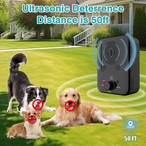 أجهزة التحكم في نباح الكلاب، أجهزة ردع نباح الكلاب بالموجات فوق الصوتية القابلة لإعادة الشحن، 3 أوضاع لأجهزة مكافحة نباح الكلاب مناسبة للكلاب الكبيرة والمتوسطة والصغيرة، عبوة من قطعتين in Kuwait