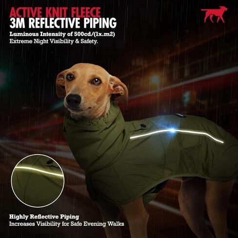 Tuff Pupper Waterproof Dog Raincoat | Full-Body Windproof Rain Jacket for Dogs | Reflective Strips | Breathable Mesh Lining | Adjustable Fit | Leash Port | Small Medium Large XL XXL Dogs (Yellow, M) in Saudi Arabia