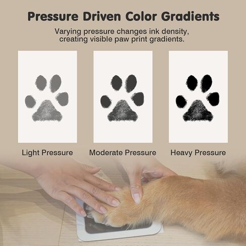 Inkless Paw Print Kit for Dogs,Cats & Babies - Clean Touch Dog Nose & Baby Handprint Kit,Mess Free Dog Paw Print Kit,4-Pcs Ink Pads & 2 Wooden Frames - Keepsake Gifts for Pet Lovers,New Moms in Saudi Arabia