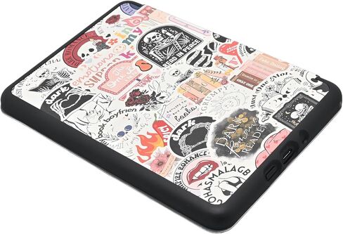 Case for All-New Kindle Paperwhite 12th Gen 2024 (7") & Kindle Colorsoft Signature Edition, Bookish Reading Lightweight Foldable Protective Soft Cover with Hand Strap, Purple Spooky in Saudi Arabia