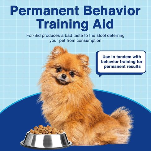 For-Bid Stool Eating Deterrent for Dogs & Cats – Vet-Recommended Coprophagia Deterrent for Dogs for 50+ Years – Effective, Pet Safe, Helps Reduce Odors & Won't Alter Food Taste – Made in The USA in Saudi Arabia