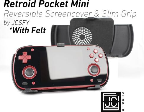 قبضة لجيب Retroid Mini V1 & V2 Grip 2 في 1 غطاء شاشة قابل للعكس وحقيبة قبضة مريحة نحيفة مع غلاف لباد مريح RP Mini محمول باليد 2n1 Deluxe in Saudi Arabia