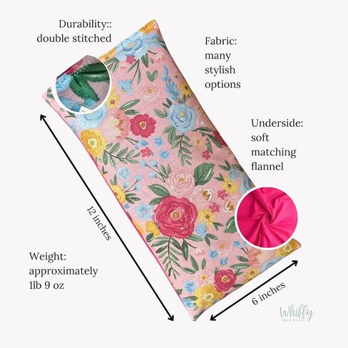 Microwave Heating Pad Filled with Flax Seed and Choice of Dried Herbs, Herbal Cold Pack, Good Size for Back Pain and Cramps, Hot and Cold Therapy, 6" x 12" (Cats, No Added Herbs) in Kuwait