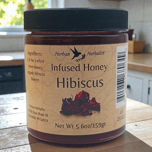 Hibiscus Infused Honey (13.5oz) in Kuwait