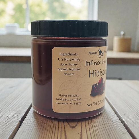 Hibiscus Infused Honey (13.5oz) in Kuwait