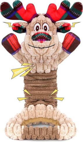 Interactive Christmas Dog Toys to Keep Them Busy, Puppy Toys for Boredom Relief, Squeaky Dog Toys for Large and Small Dogs, Plush Dog Chew Toys with an Extendable Handle. in Saudi Arabia