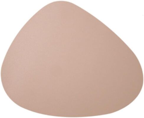 Leather Droplet Shape Mat Coaster Solid Color Heat Coffee Placemat Minimalist Non-Slip Table Mat Kitchen Accessories(Dark Grey) in Kuwait