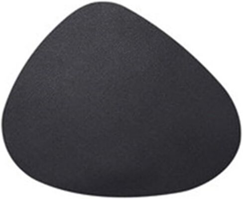 Leather Droplet Shape Mat Coaster Solid Color Heat Coffee Placemat Minimalist Non-Slip Table Mat Kitchen Accessories(Dark Grey) in Kuwait