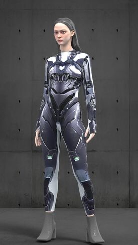 أزياء زوجين من HAUTICO Cyberpunk للهالوين، أزياء درع للأزواج، أزياء التظاهر باللعب، مصنوعة حسب الطلب (M، للنساء) in Saudi Arabia