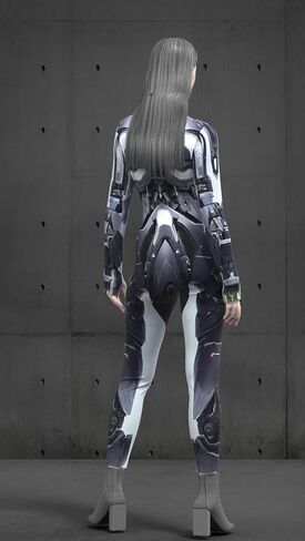 أزياء زوجين من HAUTICO Cyberpunk للهالوين، أزياء درع للأزواج، أزياء التظاهر باللعب، مصنوعة حسب الطلب (M، للنساء) in Saudi Arabia