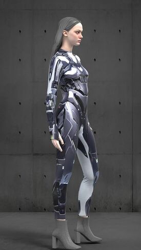 أزياء زوجين من HAUTICO Cyberpunk للهالوين، أزياء درع للأزواج، أزياء التظاهر باللعب، مصنوعة حسب الطلب (M، للنساء) in Saudi Arabia