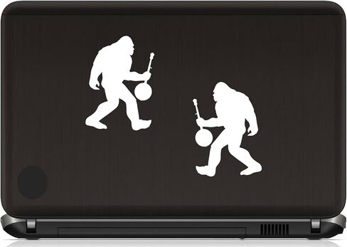 Bigfoot with Banjo Decal Sticker for Car Window 4 Count in Saudi Arabia