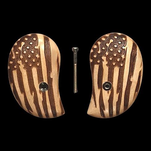 Maple American Flag Standard Bond Arms Derringer Grips (Original Wide Frame) in Saudi Arabia