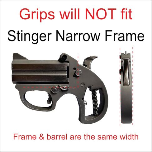 Walnut Inked Floral Standard Bond Arms Derringer Grips (Original Wide Frame) in Saudi Arabia