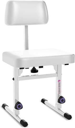 Liquid Stands Piano Bench Adjustable Stool – Music Keyboard Bench with Backrest Seat for Piano Keyboard Stand with Black Padded Cushion for Musicians Piano Stool Chair in Kuwait