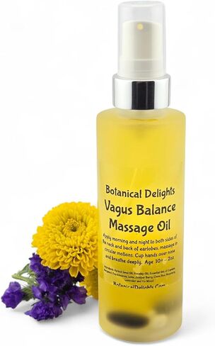 Vagus Balance Massage Oil – Calming Body Oil with Essential Oils – Aromatherapy for Stress Relief, Grounding and Nerve Support in Saudi Arabia