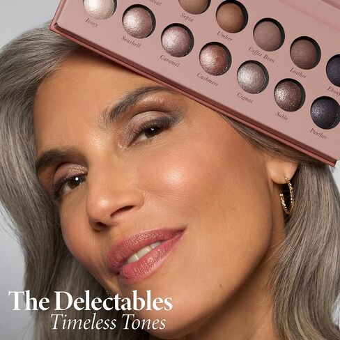لورا جيلر نيويورك لوحة ظلال العيون The Delectables Earthy Essentials Baked | 14 ظل عيون مصبوغ بمظهر طبيعي قابل للمزج in Kuwait