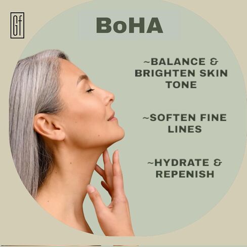 Greyfeather BOHA Hyaluronic Acid Serum for Face – Botanical Hydration with Vitamin C & E – Anti-Aging Facial Serum for Fine Lines, Wrinkles, Dry Skin – Vegan & Fragrance-Free, 1.7oz in Saudi Arabia