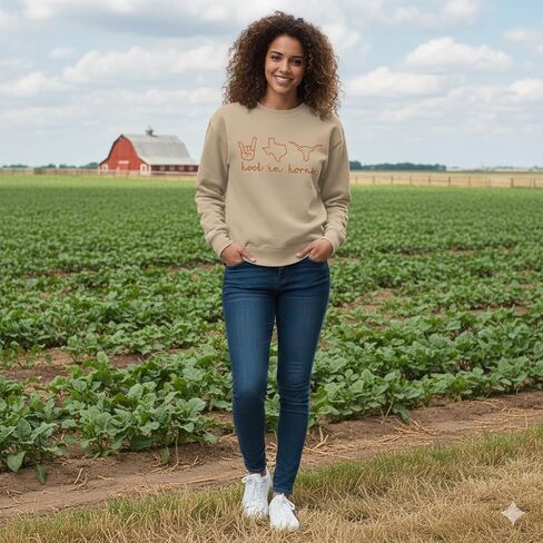 قميص Hook em Horns Texas - تي شيرت Boho Cow - قميص رعاة البقر في تكساس متعدد الألوان للجنسين in Saudi Arabia